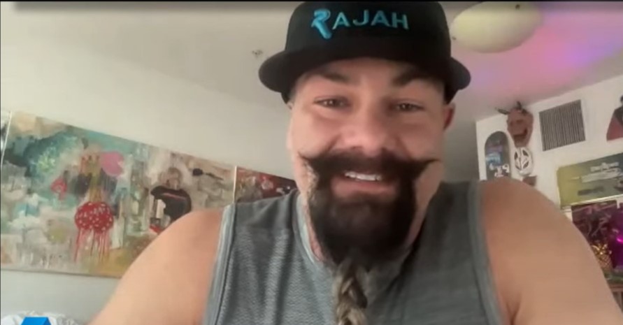 Ex-WWE star looks completely unrecognisable with pointy moustache and long beard