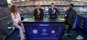 Kate Abdo steals the show at Champions League final as she looks sensational in white suit that shows off toned midriff