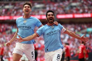 Who will Premier League and FA Cup winners Man City play in the Community Shield?