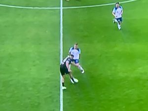 Soccer Aid fans can’t believe their eyes as Tommy Fury NUTMEGS mortified Arsenal legend with first touch at Old Trafford