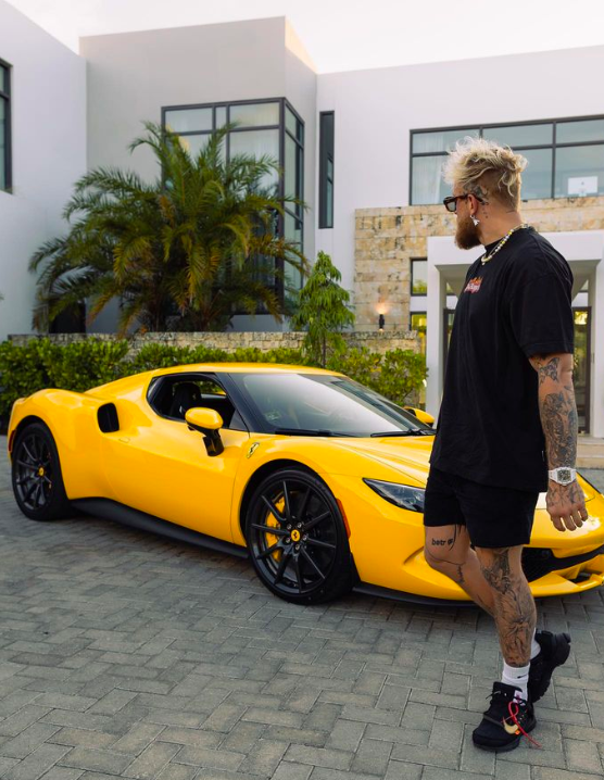 Jake Paul buys rare new £330,000 Ferrari 296 GTB… but breaks it on the SAME DAY