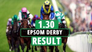 Who won the Epsom Derby? FULL results, fallers and finishing order for 1.30 Epsom showpiece