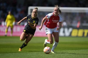 Frida Maanum pens new deal with Arsenal following her trophy-winning second season with the Gunners’ WSL side