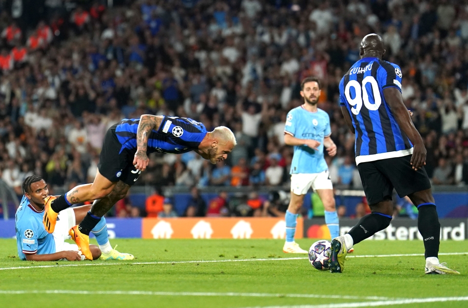 Moment Inter Milan nearly equalised vs Man City but Romelu Lukaku accidentally provides ‘most important block of all’