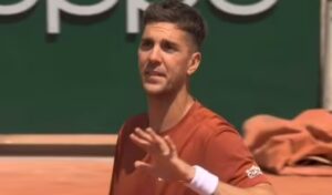 Fuming Tennis star threatens to ‘p*** on court’ in X-rated toilet rant at Roland Garros