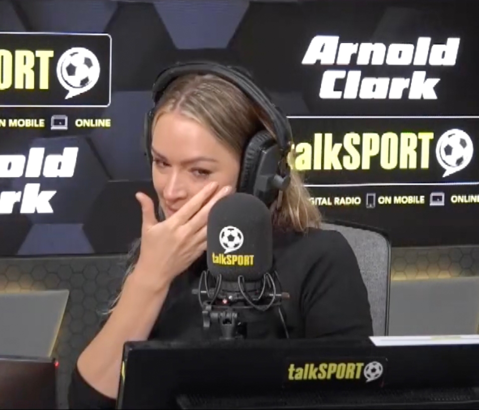 Laura Woods breaks down in tears after emotional poem from talkSPORT caller as co-host ‘weeps uncontrollably’