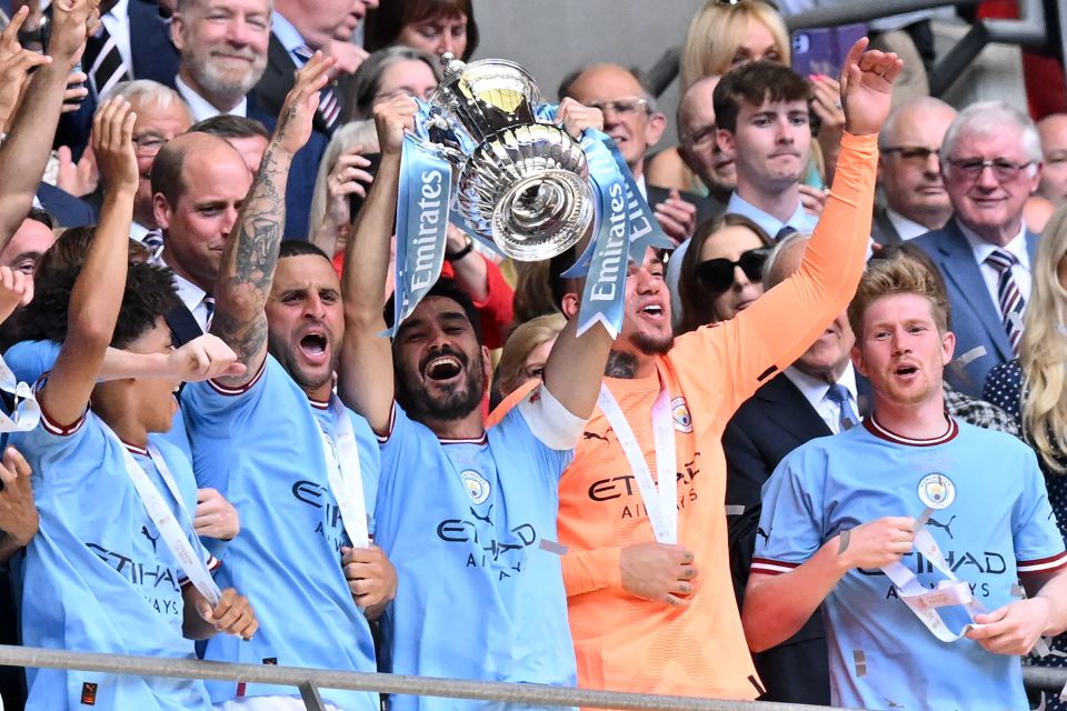 Man City 2 Man Utd 1: United can’t stop bitter rivals’ Treble march as Gundogan scores TWO volleys to win the FA Cup