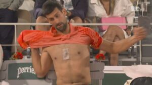 Novak Djokovic straps mysterious coin-shaped device to chest and claims it gives him Iron Man superpowers