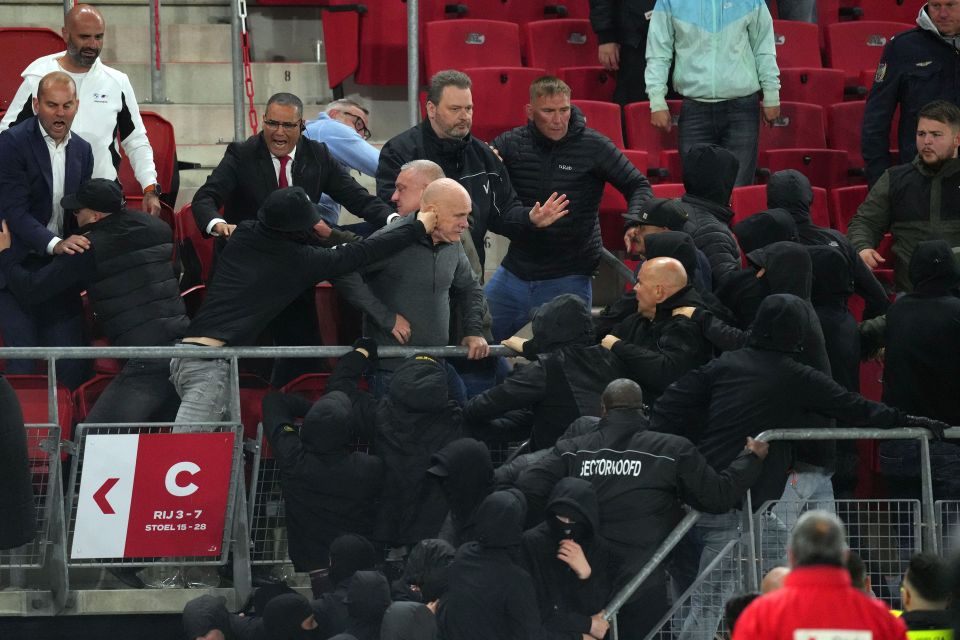 I watched as AZ Alkmaar yobs hit West Ham fans with BIKE CHAINS – my grandad was there, it was a disgrace