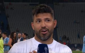 Watch Sergio Aguero cause carnage on BT Sport as he ‘forgets English’ mid-interview and forces Fàbregas to translate