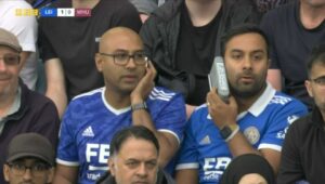 Leicester City supporter trolled by rival fans after his dad’s phone number’s exposed on TV