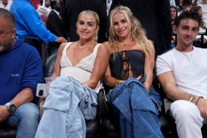 Cavinder twins steal show at NBA Finals as court side twins stun with outfit choice and meet soccer superstar Neymar