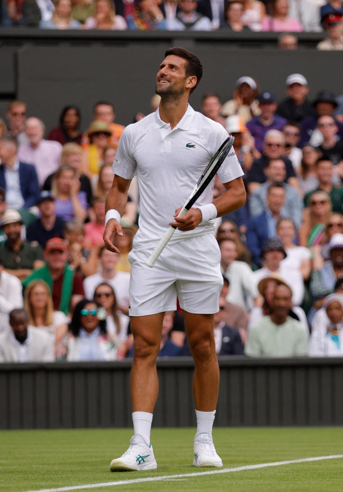 Watch Novak Djokovic’s daughter SHUSH Wimbledon crowd during his win over Pedro Cachin