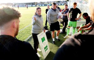 My first job in football was making the tea but I just made history as the first woman to manage a men’s team in England