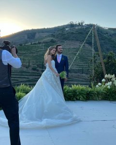 Bernardo Silva marries stunning Wag Ines Tomaz in front of his Man City pals… then serenades guests with a folk song