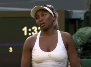 Watch tennis legend Venus Williams SNUB handshake with umpire after being dumped out of Wimbledon