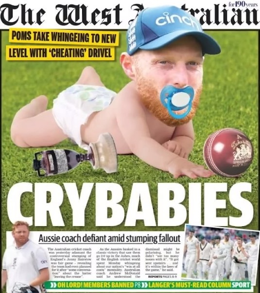 Ben Stokes destroys taunting Aussie press with ‘tweet of the decade’ after they mock him up as baby after Ashes scandal