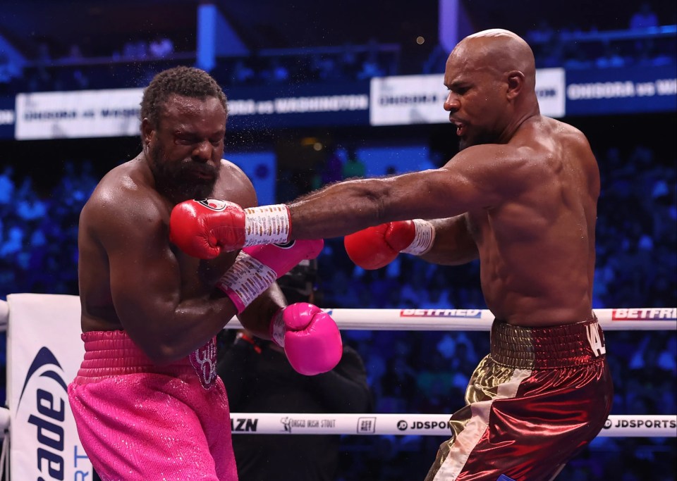 Bloodied Derek Chisora survives horror eye gash to controversially beat Gerald Washington in rugged points win