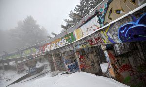 Inside eerie abandoned winter Olympics venue transformed into war base that now lays rotting & riddled with bullet holes