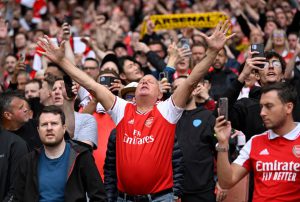 Arsenal fans break out in X-rated Harry Kane chant just minutes into North London derby to wind up Tottenham crowd