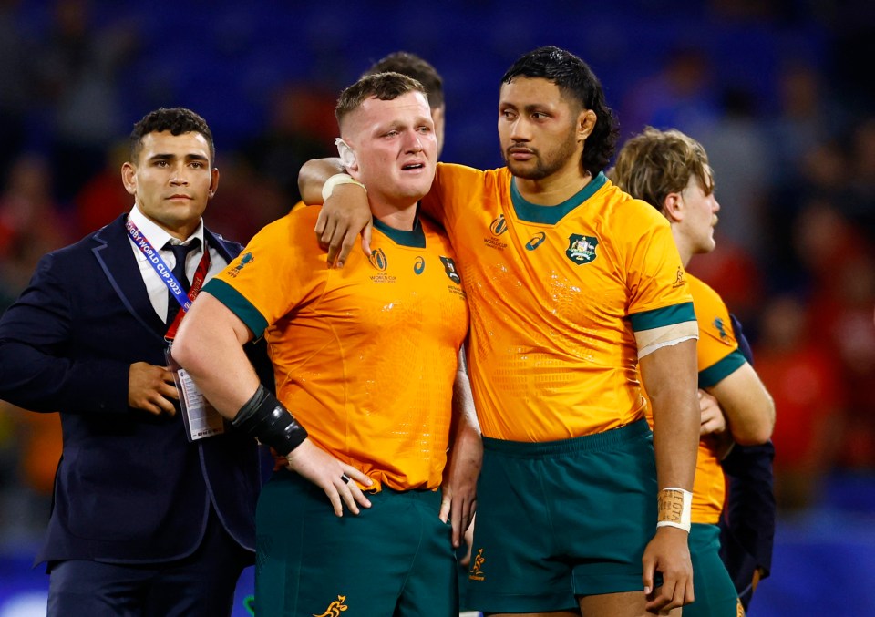 Australia on verge of World Cup elimination after being thumped 40-6 by Wales who surge into quarter-finals