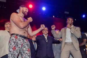 Tyson Fury’s dad John says he ‘hopes Francis Ngannou is playing possum’ after being left stunned by open workout