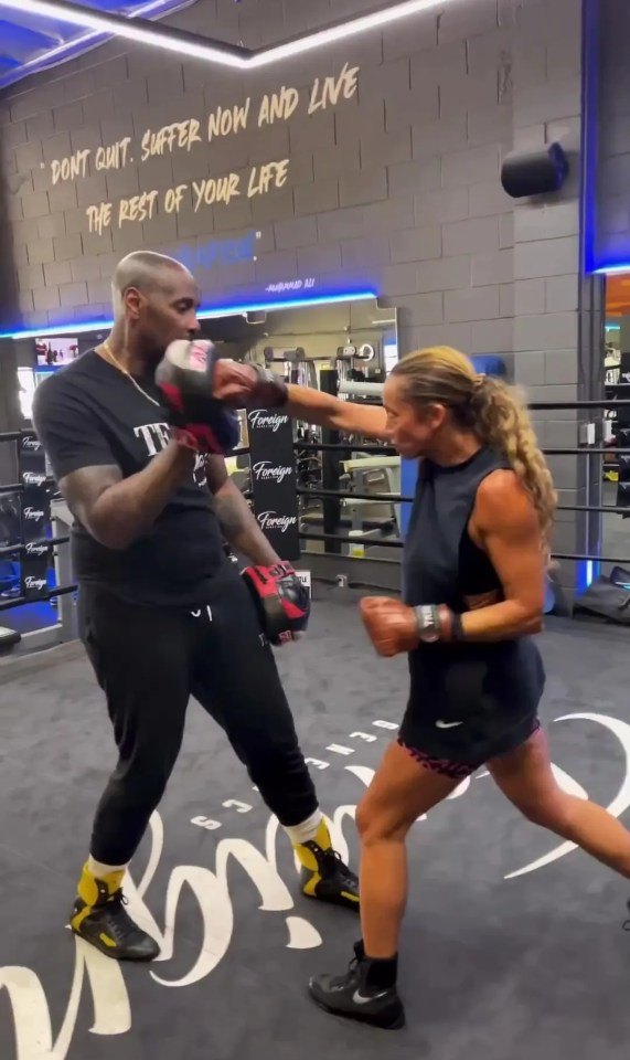 CBS Sports star Kate Abdo spars with Deontay Wilder’s coach leaving him in awe of her hips and heavy hands