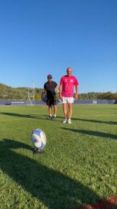 Man Utd legend who turned to Le Mans racing tries hand at RUGBY as he links up with France squad for World Cup