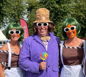 Who’s the British horse trainer with £16m winnings and Olympic gold medallist dad looking hilarious as Willy Wonka?