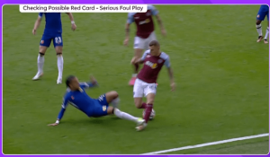 Chelsea star Malo Gusto SENT OFF for horror tackle on Aston Villa’s Lucas Digne adding to Pochettino headache