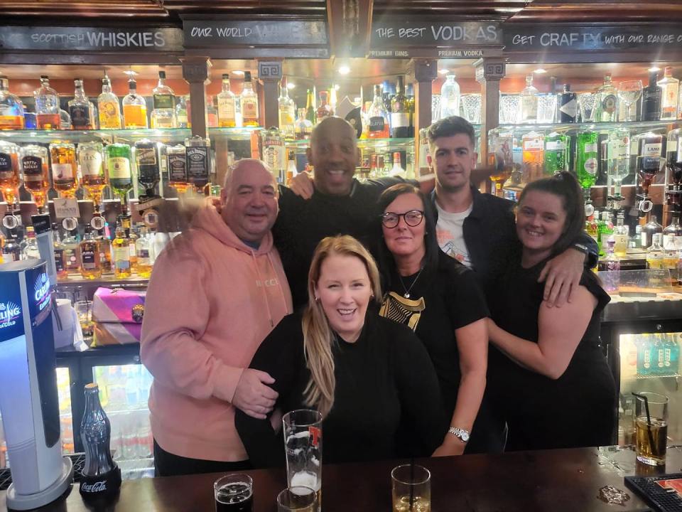 Ex-Celtic star spotted pouring pints behind bar of Glasgow pub