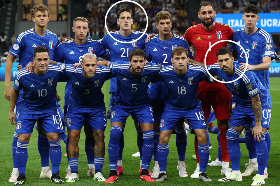 Awkward moment Italy love rivals line up in same team after Aston Villa star laughed at joke team-mate’s baby was his