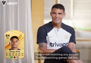 Chelsea star Thiago Silva loses it after finding out EA FC 24 rating and claims game-makers ‘aren’t watching football’