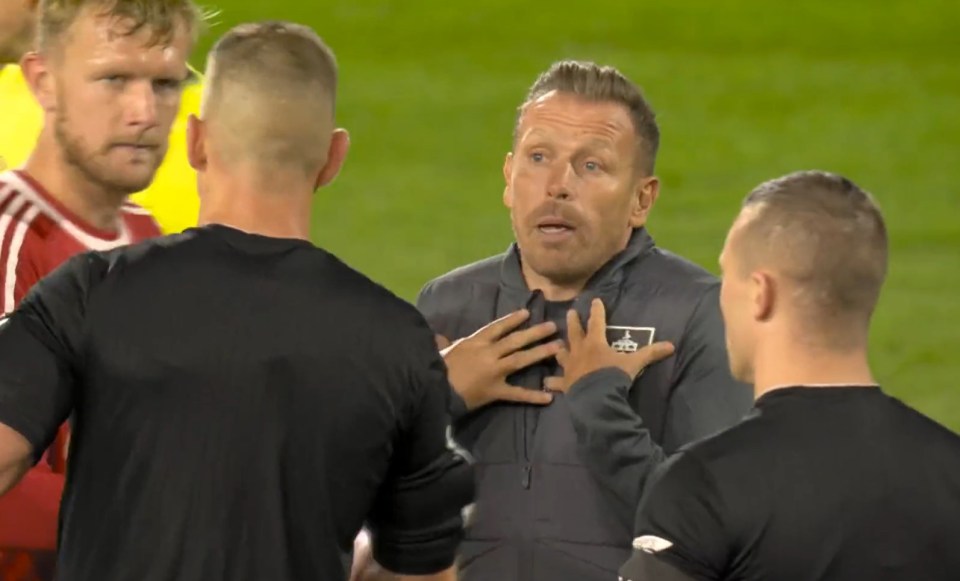 Watch Craig Bellamy FUME at referee as Burnley denied first win of season and fans joke he ‘still has the temper’