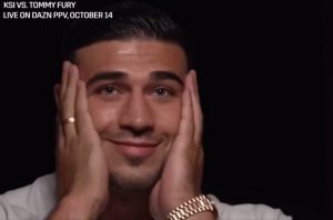 Tommy Fury left in disbelief after KSI makes awkard claim about brother Tyson and ‘proves he knows nothing about boxing’