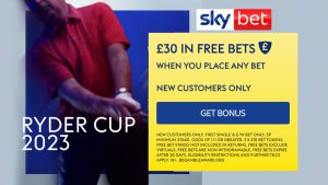 Ryder Cup – golf betting bonus: Get £30 in FREE BETS when you place any bet with Sky Bet