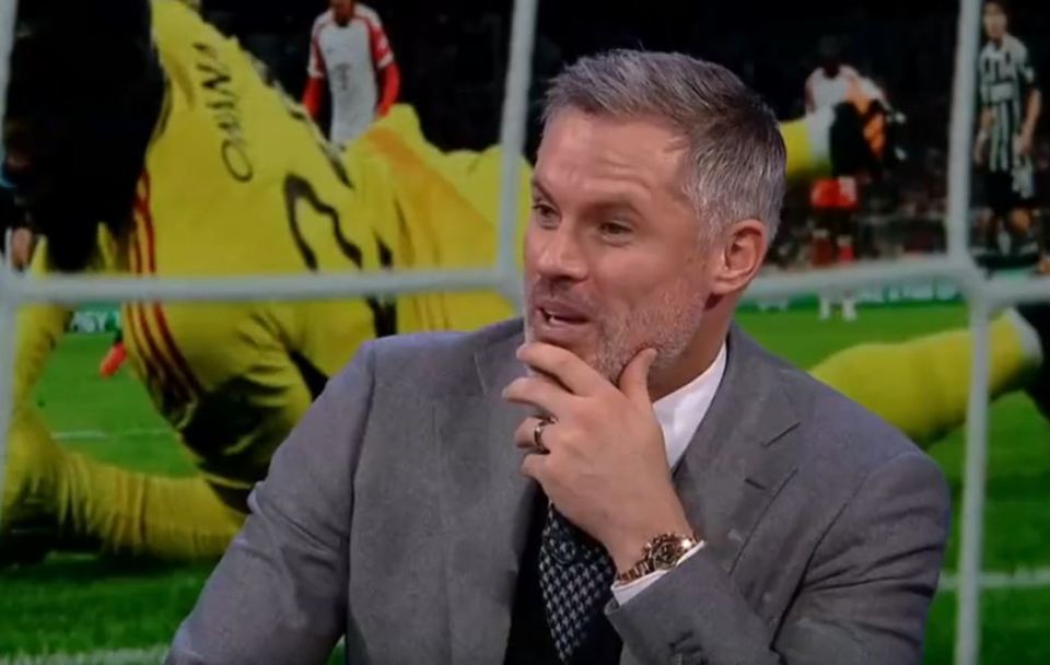 Arsenal fans ‘burst into uncontrollable laughter’ as Jamie Carragher reveals awkward reason club will never win league