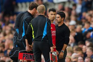 Arsenal boss Mikel Arteta gives injury update on Martinelli after he’s forced off vs Everton and hints it’s ‘not normal’