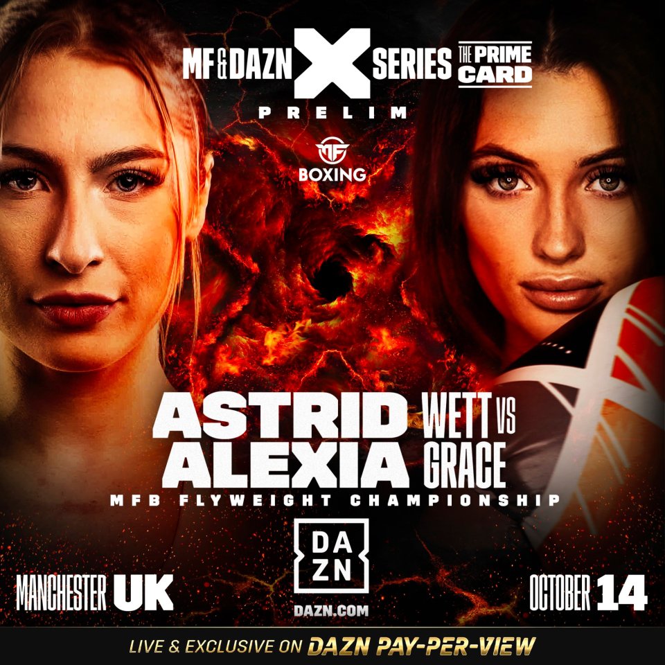 Astrid Wett vs Alexia Grace new date announced after first fight was cancelled over OnlyFans star’s hospital dash