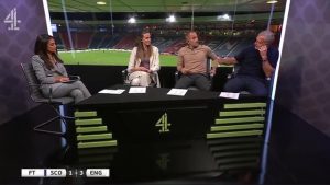 Awkward moment Joe Cole’s jaw drops on Channel 4 as Graeme Souness calls current England crop the real Golden Generation