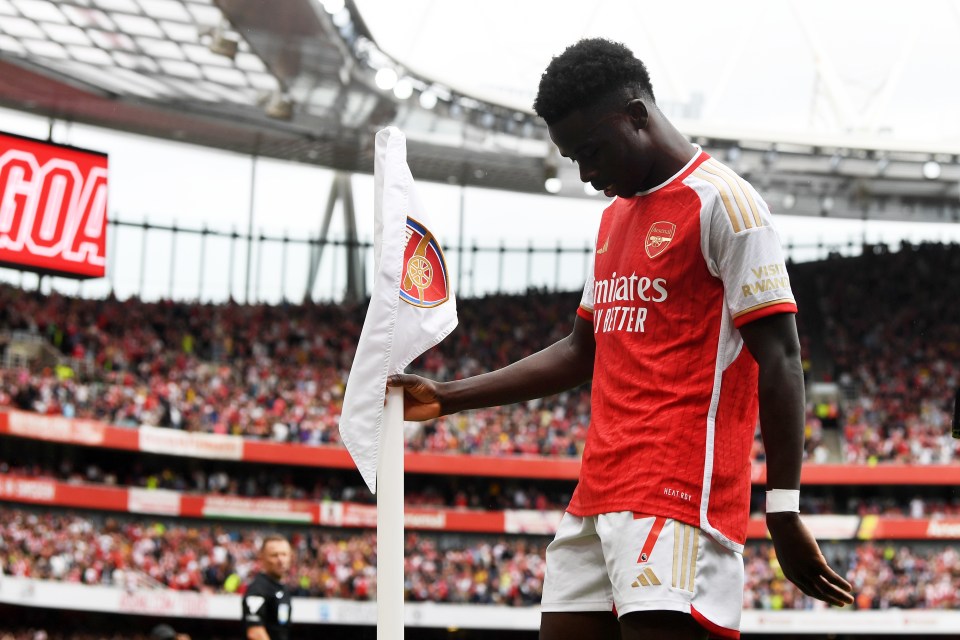 Bukayo Saka an injury doubt for Arsenal’s Premier League return vs Everton leaving Mikel Arteta sweating