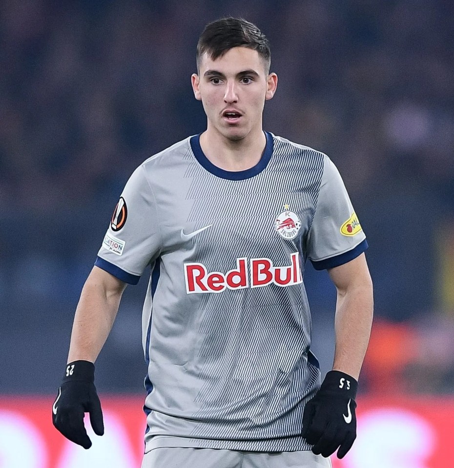 Man Utd in three-way transfer battle with Arsenal and Liverpool for Red Bull Salzburg wonderkid Oscar Gloukh