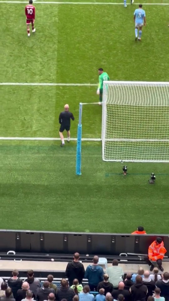 Eagle-eyed fans spot Man City kitman helping Ederson avoid red card in Nottingham Forest victory