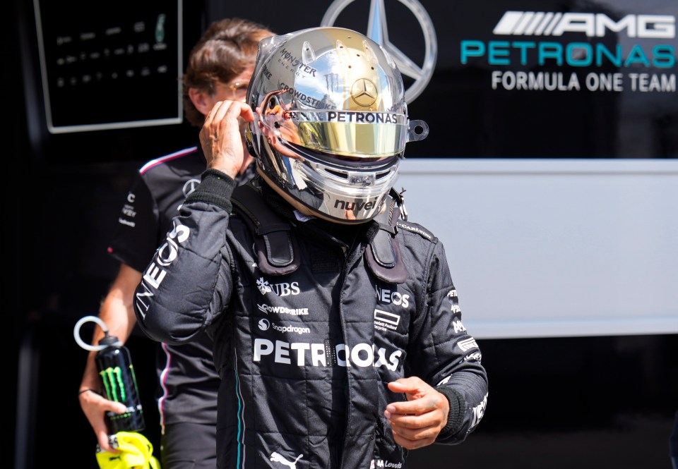 Lewis Hamilton reveals bespoke helmet for Japanese Grand Prix – and fans are convinced it’s ‘inspired by Daft Punk’