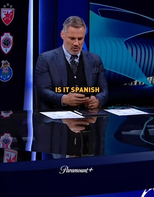 Watch Jamie Carragher read out DM from Lionel Messi as CBS Sports host Kate Abdo reveals the awkward translation