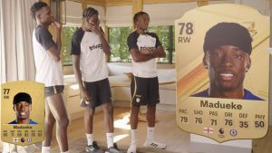 Chelsea star Noni Madueke hilariously offers signed top in exchange for higher EA FC 24 rating as fans joke ‘what a guy’