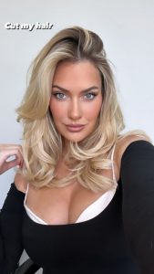 Paige Spiranac shows off new hairstyle but admits ‘nobody knows anyway’ as she bursts out of revealing top