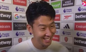 Son Heung-min awkwardly corrected on live TV by journalist for saying Tottenham team-mate’s name wrong