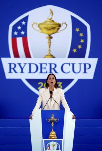 Ryder Cup 2023 fans distracted by Melissa Satta’s bold outfit as stunning Wag and presenter kicks off opening ceremony