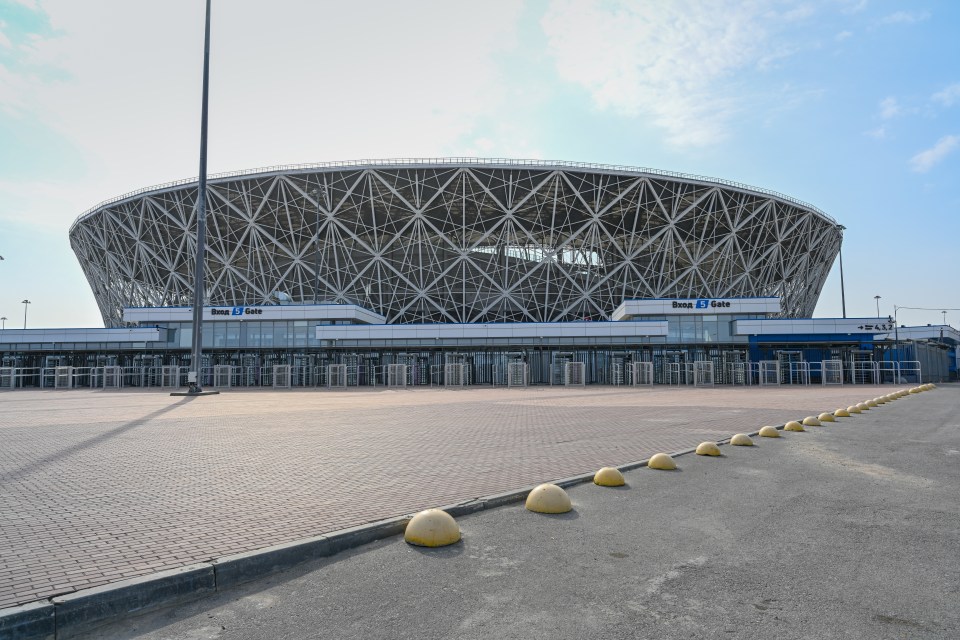 Crumbling World Cup stadium where England began iconic run to semis left with gaping HOLE after floods sparked landslide